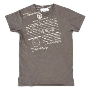 Izzue Graphic T-Shirt | Bureau of Pensions Print Size 2 (XS) Edgy Rare Unique